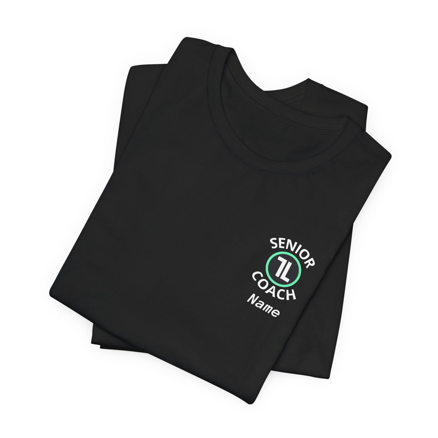 Senior Coach T-Shirt — Customizable Name