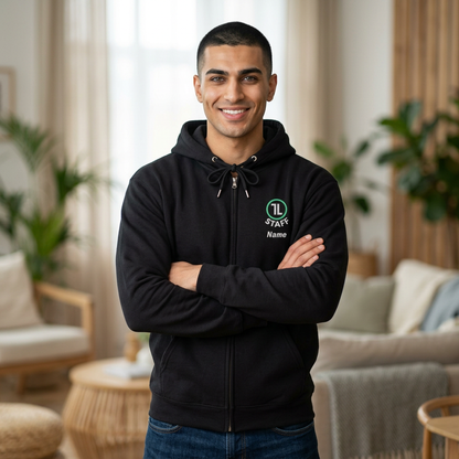 Staff Zip-Up Hoodie - Customizable