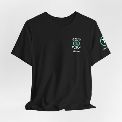 Senior Coach T-Shirt — Customizable Name